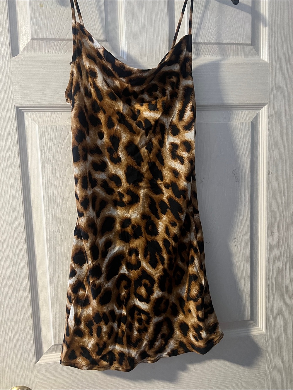 Forever 21 Leopard Print Slip Dress - Brown & Black